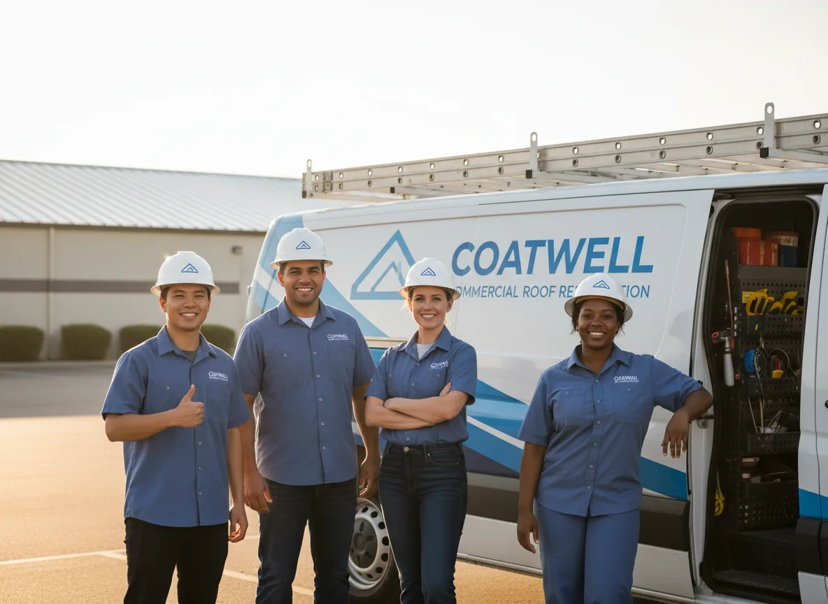 Commercial roof coating company in Simpson, IL